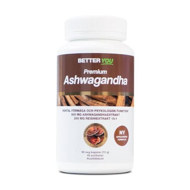 Better You Premium Ashwagandha 90 kapslar | Vitaminer & kosttillskott - Ashwagandha,Vitaminer & kosttillskott - Energi & fokus | Apoteka
