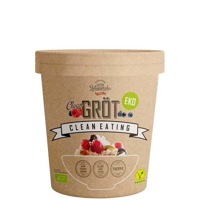 Clean Eating Clean Gröt Cup 60 g | Mat & dryck - Skafferi - Gröt, flingor & müsli | Apoteka