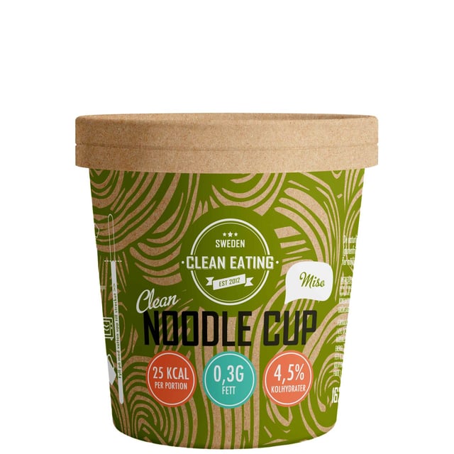 Clean Eating Clean Noodle Cup Miso 162 g | Mat & dryck - Skafferi - Pasta, ris & nudlar | Apoteka
