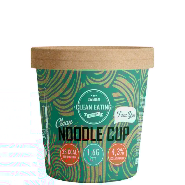 Clean Eating Clean Noodle Cup Tom Yum 162 g | Mat & dryck - Skafferi - Pasta, ris & nudlar | Apoteka