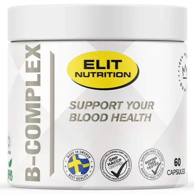 Elit Nutrition B-complex 60 kapslar | Vitaminer & kosttillskott - Vitaminer & mineraler - B-vitaminer - B-vitaminkomplex | Apoteka