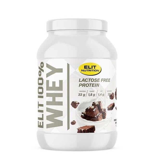 Elit Nutrition 100% Whey Chocolate Brownie Laktosfri 900 g | Träning - Proteintillskott - Proteinpulver - Vassleprotein | Apoteka
