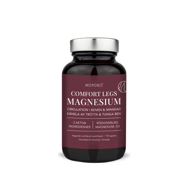 Nordbo Comfort Legs Magnesium 90 kapslar | Vitaminer & kosttillskott - Vitaminer & mineraler - Magnesium | Apoteka