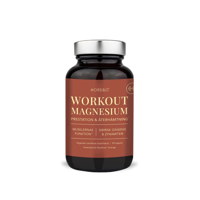 Nordbo WorkOut Magnesium 90 kapslar | Vitaminer & kosttillskott - Vitaminer & mineraler - Magnesium | Apoteka