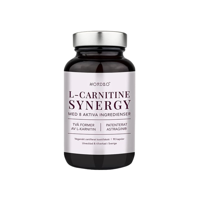 Nordbo L-Carnitine Synergy 90 kapslar | Vitaminer & kosttillskott - Vitaminer & mineraler - B-vitaminer - Vitamin B1 Tiamin,Vitaminer & kosttillskott - Vitaminer & mineraler - B-vitaminer - Vitamin B6 Pyridoxin,Vitaminer & kosttillskott - Q10,Vitaminer & kosttillskott - Aminosyror,Vitaminer & kosttillskott - Energi & fokus | Apoteka