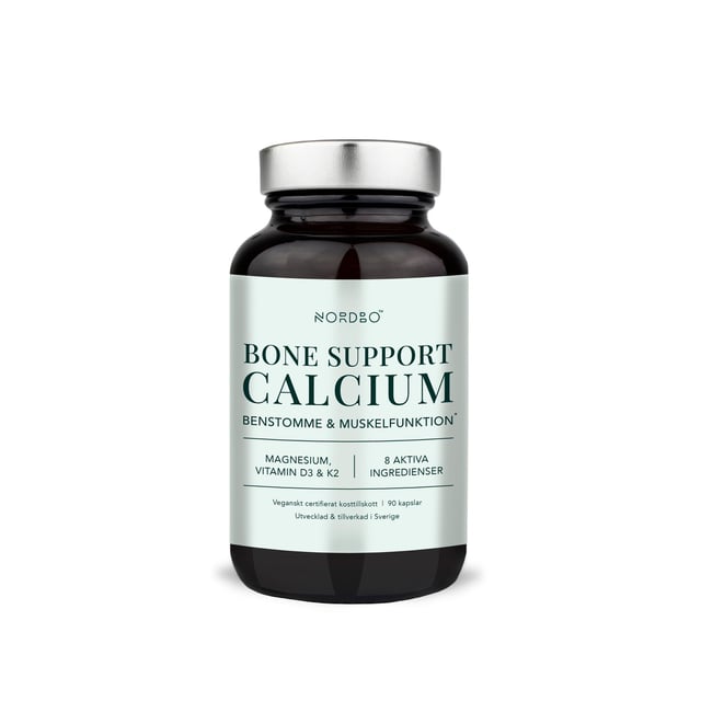 Nordbo Bone Support Calcium 90 kapslar | Vitaminer & kosttillskott - Vitaminer & mineraler - Kalcium | Apoteka