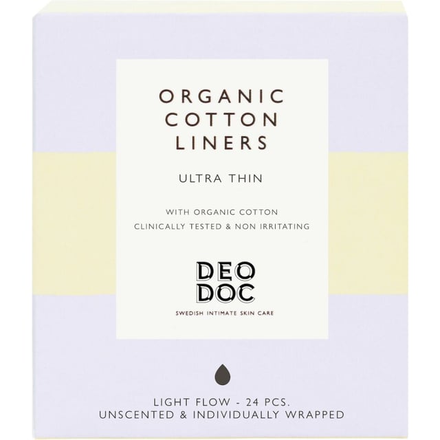 DeoDoc Organic Cotton Liner 24 st | Intimvård - Mensskydd - Trosskydd | Apoteka