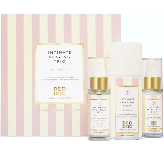 DeoDoc Intimate Shaving Trio Fresh Coconut 3 st | Intimvård - Hårborttagning intim - Intimrakning | Apoteka
