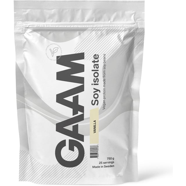 GAAM Soy Isolate Vanilla 750 g | Träning - Proteintillskott - Proteinpulver - Veganskt proteinpulver | Apoteka