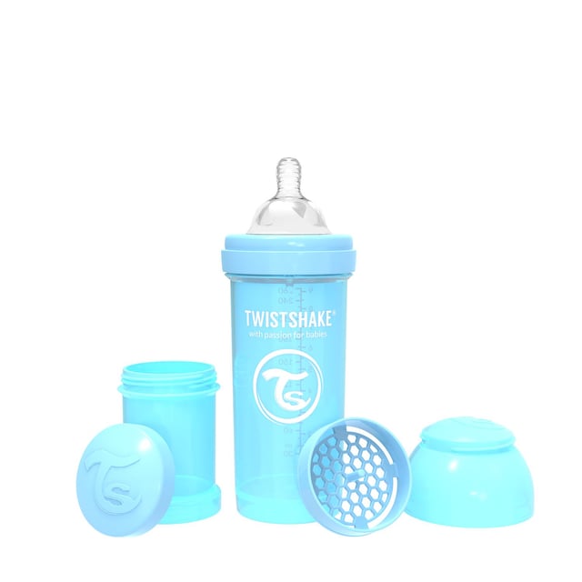 Twistshake Anti-Kolik Pastell Babyblå 260 ml | Baby, barn & förälder - Mata - Nappflaskor & vällingflaskor | Apoteka