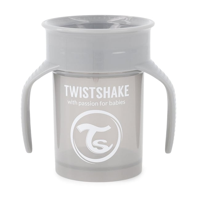 Twistshake 360 Cup 6+m Pastel Grey | Baby, barn & förälder - Mata - Pipmuggar & glas | Apoteka