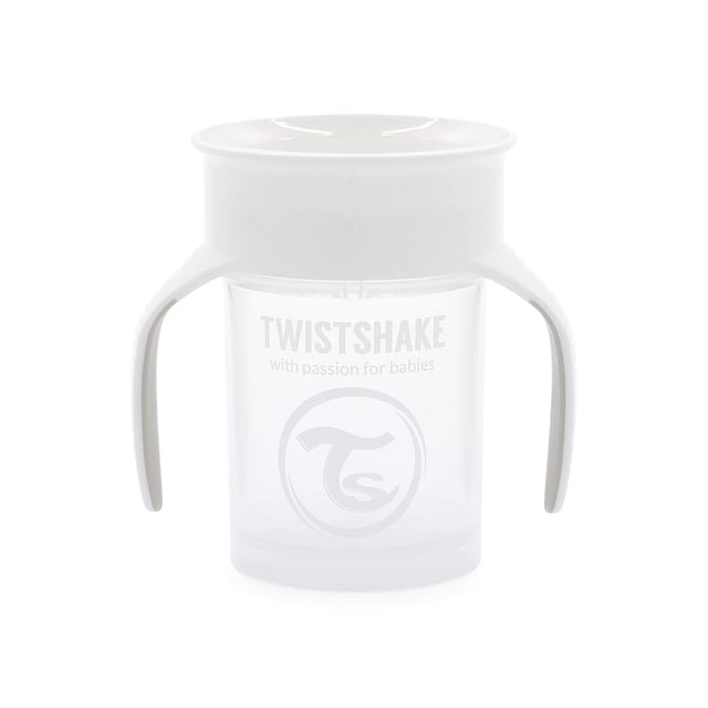 Twistshake Spillfri 360-mugg Vit | Baby, barn & förälder - Mata - Pipmuggar & glas | Apoteka