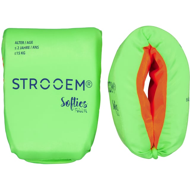Strooem Softies Foam Swim Armbands Lime/Orange 0-2 år upp till 15 kg