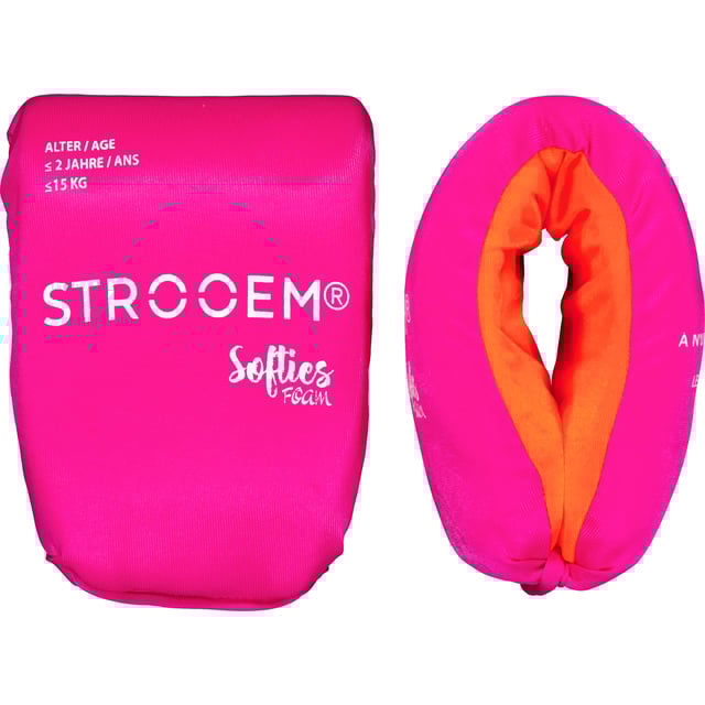 Strooem Softies Foam Swim Armbands Pink/Orange 0-2 år upp till 15 kg