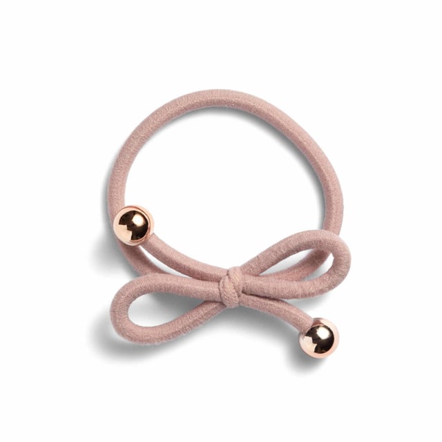Produktfoto för IA BON Hair Tie Gold Bead Powder Pink - pcs 1