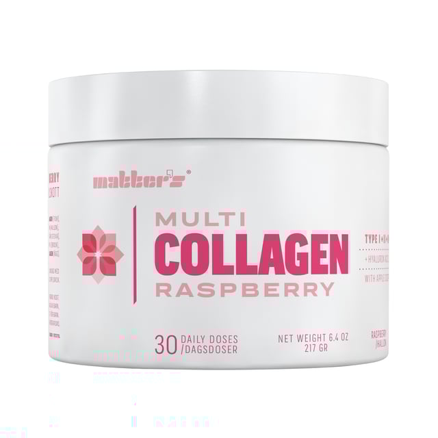Matters Multi-Collagen + Hyaluron, Zink, Vitamin C & ACV Hallonsmak 217g