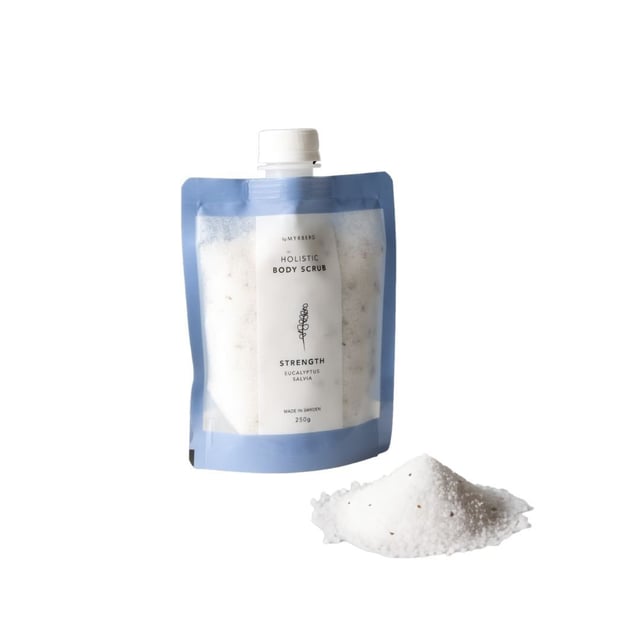 Hooly Holistic Body Scrub Strength Eucalyptus & Sage 250 g | Hudvård - Kroppsvård - Bad & dusch - Kroppspeeling | Apoteka