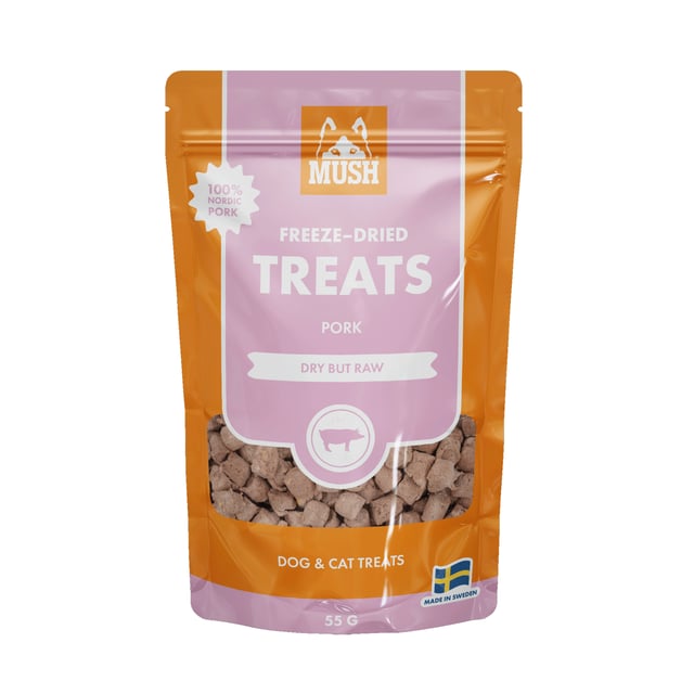MUSH Treats Frystorkat Gris