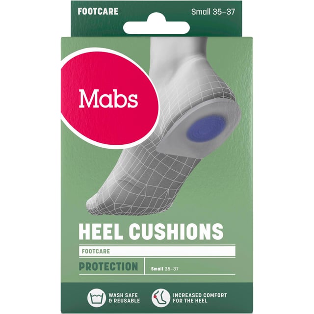 Mabs Heel Cushions S (35-37) 1 par | Hjälpmedel & säkerhet - Iläggssulor | Apoteka