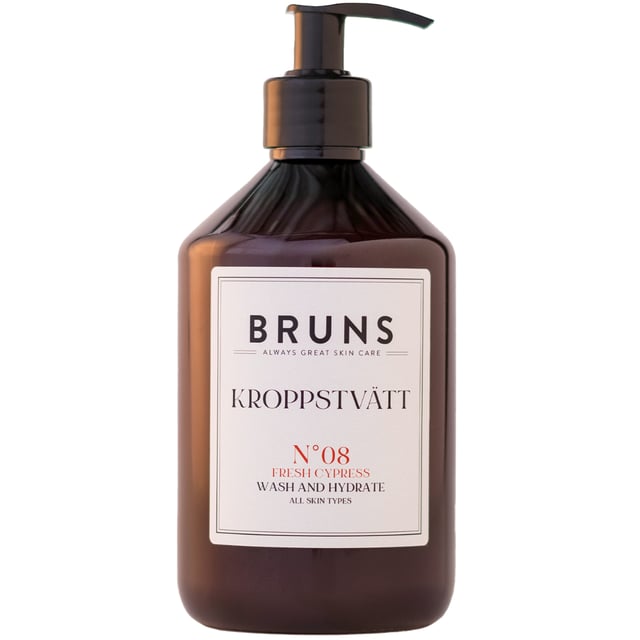 BRUNS Kroppstvätt Nº08 Fresh Cypress 500 ml | Hudvård - Kroppsvård - Bad & dusch - Duschkräm & duschtvål | Apoteka
