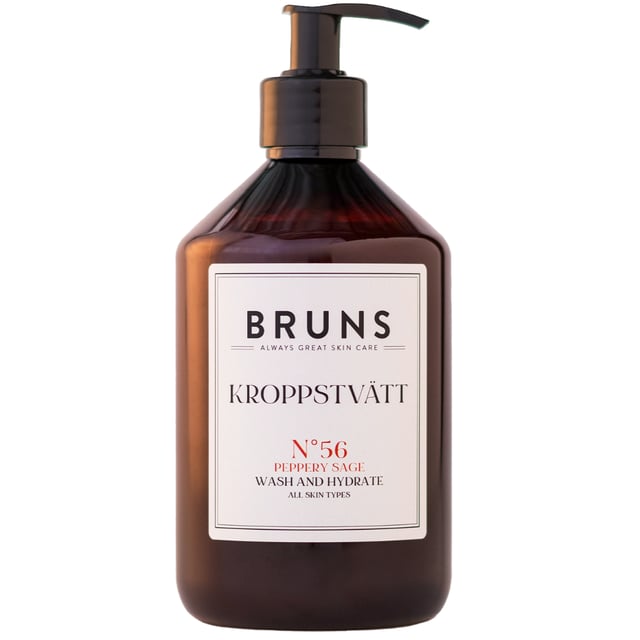 BRUNS Kroppstvätt Nº56 Peppery Sage 500 ml | Hudvård - Kroppsvård - Bad & dusch - Duschkräm & duschtvål | Apoteka