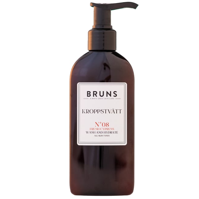 BRUNS Kroppstvätt Nº08 Fresh Cypress 200 ml | Hudvård - Kroppsvård - Bad & dusch - Duschkräm & duschtvål | Apoteka