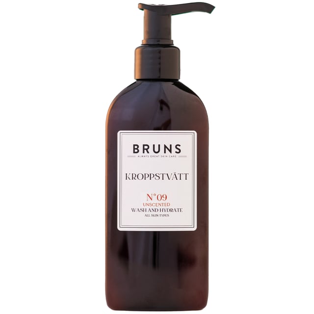 BRUNS Kroppstvätt Nº09 Unscented 200 ml | Hudvård - Kroppsvård - Bad & dusch - Duschkräm & duschtvål | Apoteka