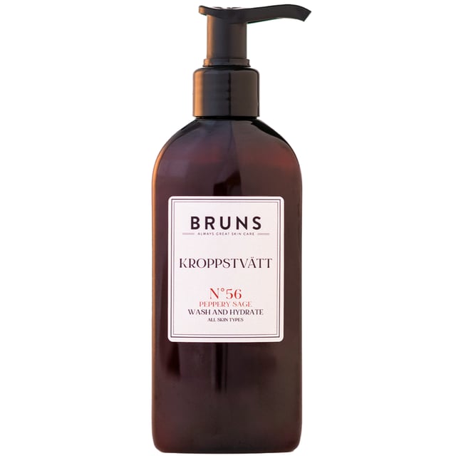 BRUNS Kroppstvätt Nº56 Peppery Sage 200 ml | Hudvård - Kroppsvård - Bad & dusch - Duschkräm & duschtvål | Apoteka