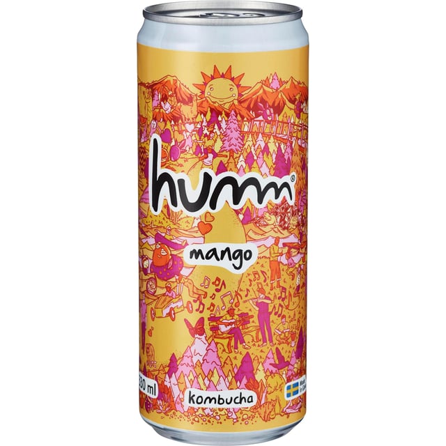 Humm Kombucha Mango Eko 330 ml | Mat & dryck - Drycker - Kombucha | Apoteka