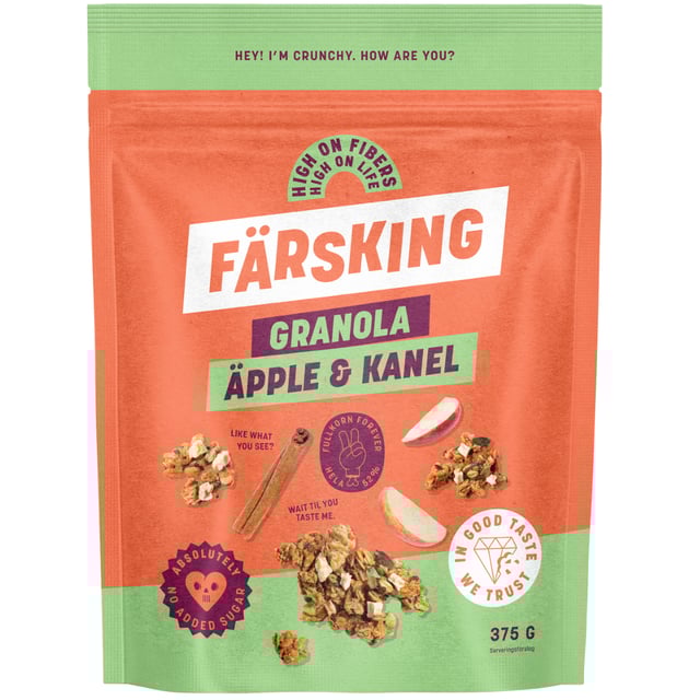 Färsking Granola Äpple & Kanel 375 g