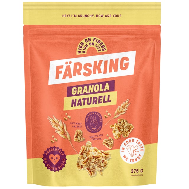 Färsking Granola Naturell 375g