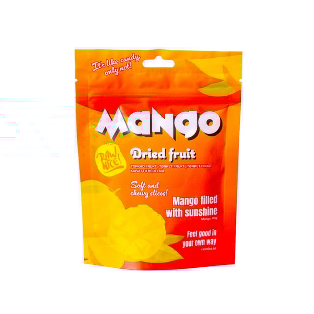 Rawnice Torkad Mango 80 g | Mat & dryck - Skafferi - Torkad frukt, nötter & frön | Apoteka