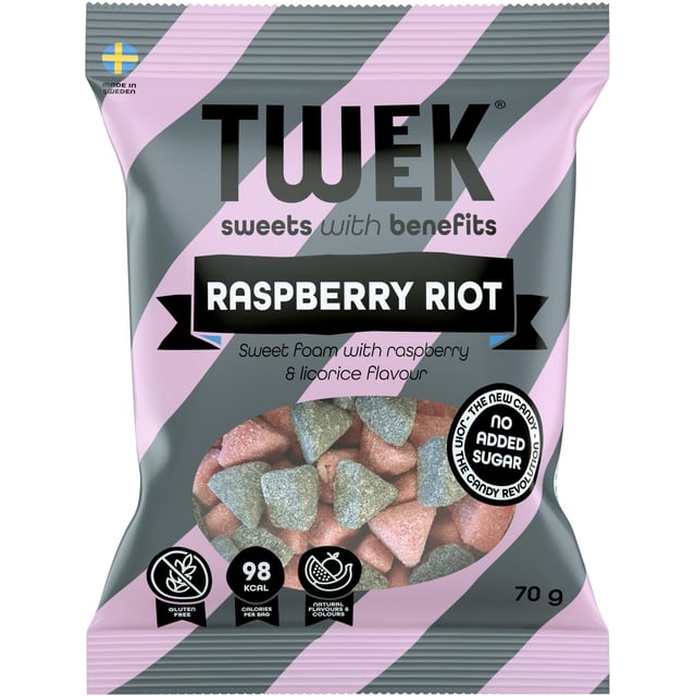 Tweek Raspberry Riot 70 g | Mat & dryck - Snacks & godis - Lakrits,Mat & dryck - Snacks & godis - Godis | Apoteka