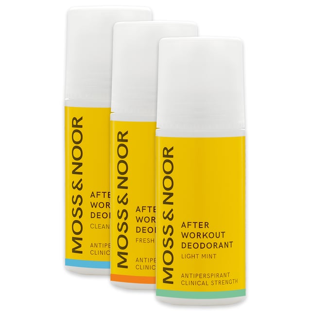 MOSS & NOOR After Workout Deodorant Roll-On Mixpack 3 st | Hudvård - Kroppsvård - Deodorant - Antiperspirant | Apoteka