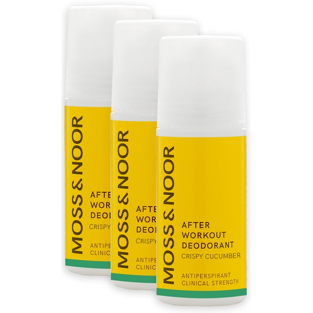 Moss & Noor After Workout Deodorant Crispy Cucumber 3-pack | Hudvård - Kroppsvård - Deodorant - Antiperspirant | Apoteka