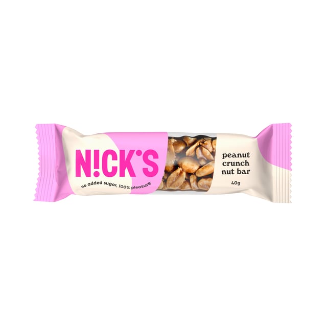 Nicks Nut Bar Peanut Crunch 40 g | Träning - Proteintillskott - Proteinbar,Mat & dryck - Bars - Proteinbars | Apoteka