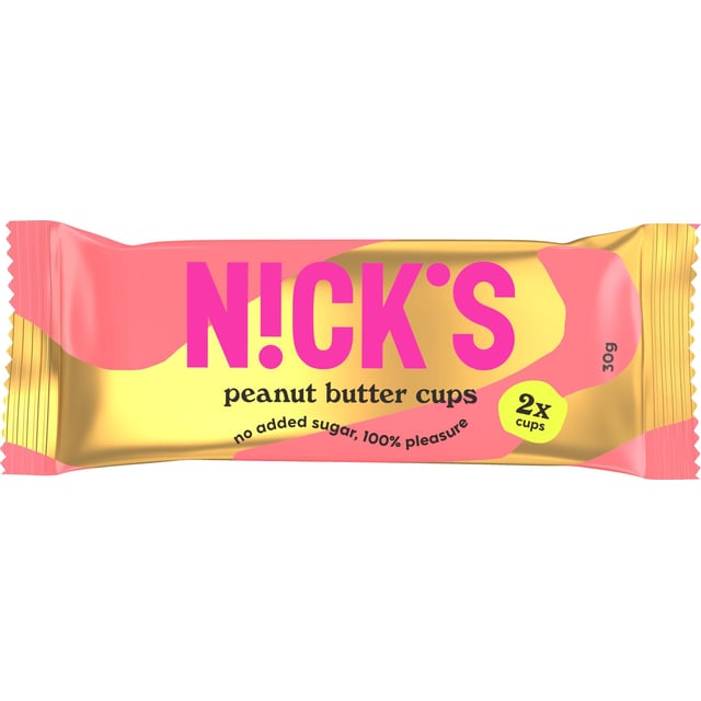 NICKS Peanut butter cups 30g | Mat & dryck - Bars - Energibars,Träning - Proteintillskott - Proteinbar,Mat & dryck - Glutenfritt | Apoteka