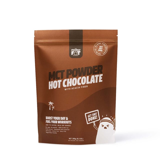 The Friendly Fat Company C8 MCT-pulver Choklad 260 g | Mat & dryck - Olja, fett & smör - MCT-olja | Apoteka