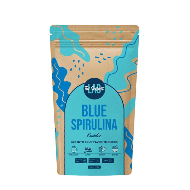 The Organic Labs Blå Spirulina Pulver 50 g | Mat & dryck - Superfood - Spirulina | Apoteka