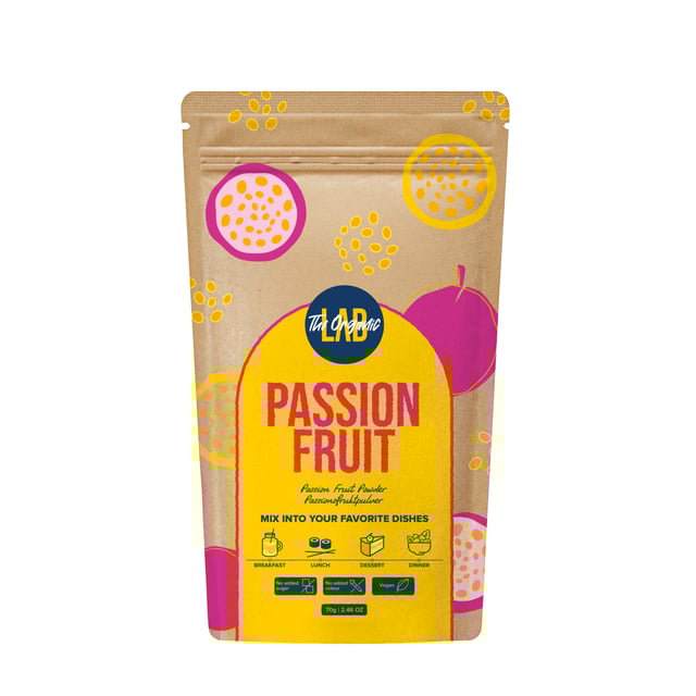 The Organic Labs Passionsfruktspulver 70 g | Mat & dryck - Superfood - Smoothiepulver | Apoteka