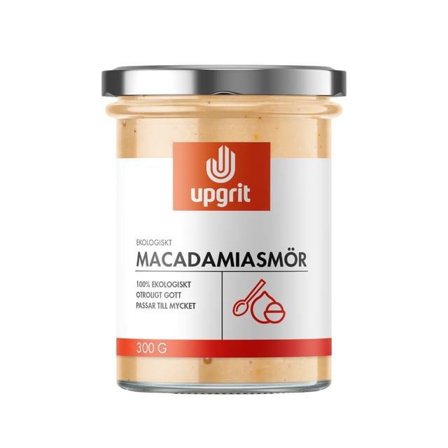 Upgrit Macadamiasmör EKO 300 g | Mat & dryck - Olja, fett & smör - Nötsmör | Apoteka