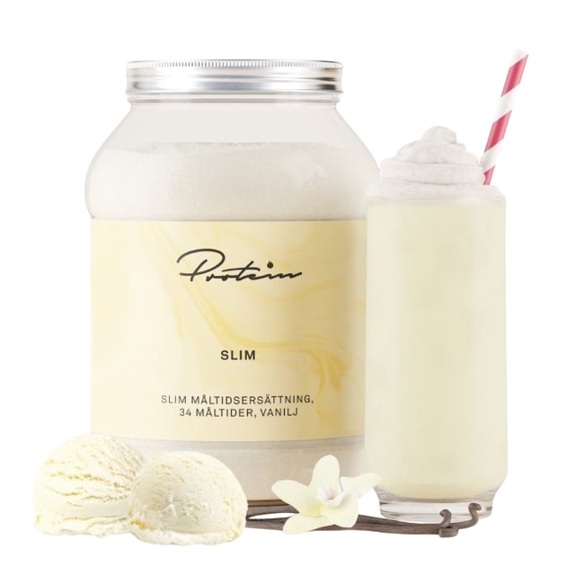 Protein.com Slim Måltidsersättning Vanilj 1200 g | Viktkontroll - Viktminskning,Viktkontroll - Måltidsersättning | Apoteka