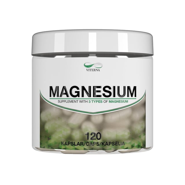 Viterna Magnesium 120 kapslar | Vitaminer & kosttillskott - Vitaminer & mineraler - Magnesium | Apoteka