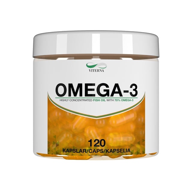 Viterna Omega-3 70% 120 kapslar | Vitaminer & kosttillskott - Kosttillskott för hjärta & kärl,Vitaminer & kosttillskott - Omega-3 & fettsyror | Apoteka