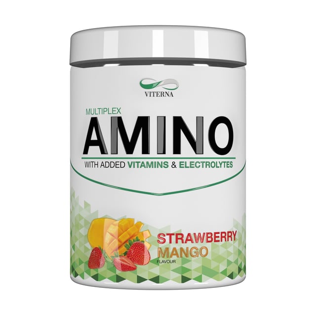Viterna Amino Strawberry Mango Vegan 400 g | Träning - Aminosyror - BCAA,Vitaminer & kosttillskott - Elektrolyter,Vitaminer & kosttillskott - Aminosyror | Apoteka