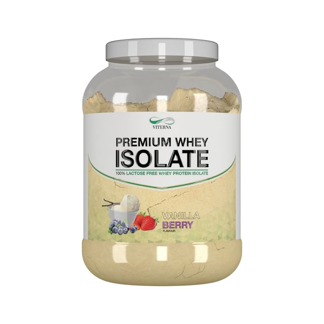 Viterna 100% Premium Whey Isolate Vanilla Berry 900g | Träning - Proteintillskott - Proteinpulver - Vassleprotein | Apoteka