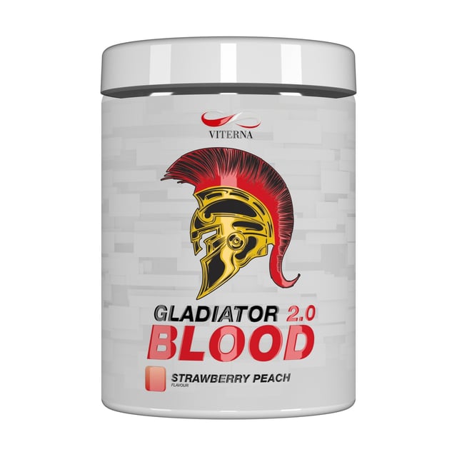 Viterna Gladiator Blood 2.0 Strawberry Peach Vegan 460 g | Träning - Energigivande - PWO,Vitaminer & kosttillskott - Kosttillskott för veganer & vegetarianer | Apoteka