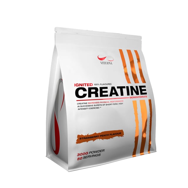 Viterna Ignited Creatine Strawberry Peach Bag 300 g | Träning - Energigivande - PWO,Träning - Energigivande - Kreatin | Apoteka