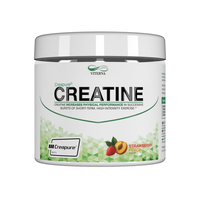 Viterna Creapure Strawberry Peach 300 g | Träning - Energigivande - Kreatin | Apoteka