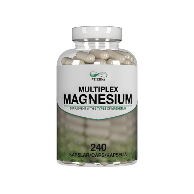 Viterna Multiplex Magnesium 240 kapslar | Vitaminer & kosttillskott - Vitaminer & mineraler - Magnesium | Apoteka